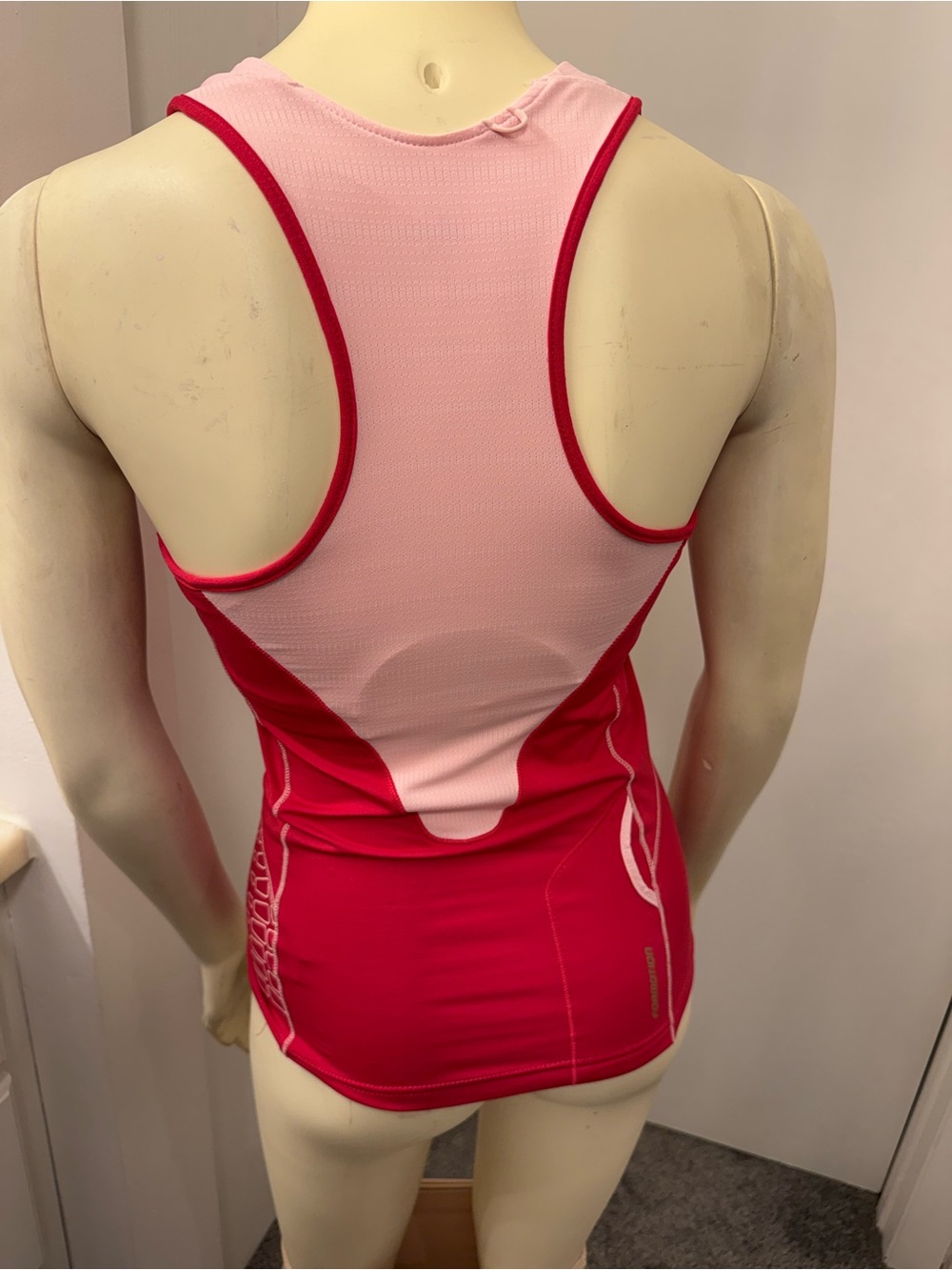 adidas Red & Pink Racerback Performance Tank - Picture 5 of 11